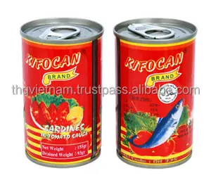 
[THQ VIETNAM ] CANNED SARDINE IN TOMATO SAUCE KIFOCAN 155GR X 48 CANS 