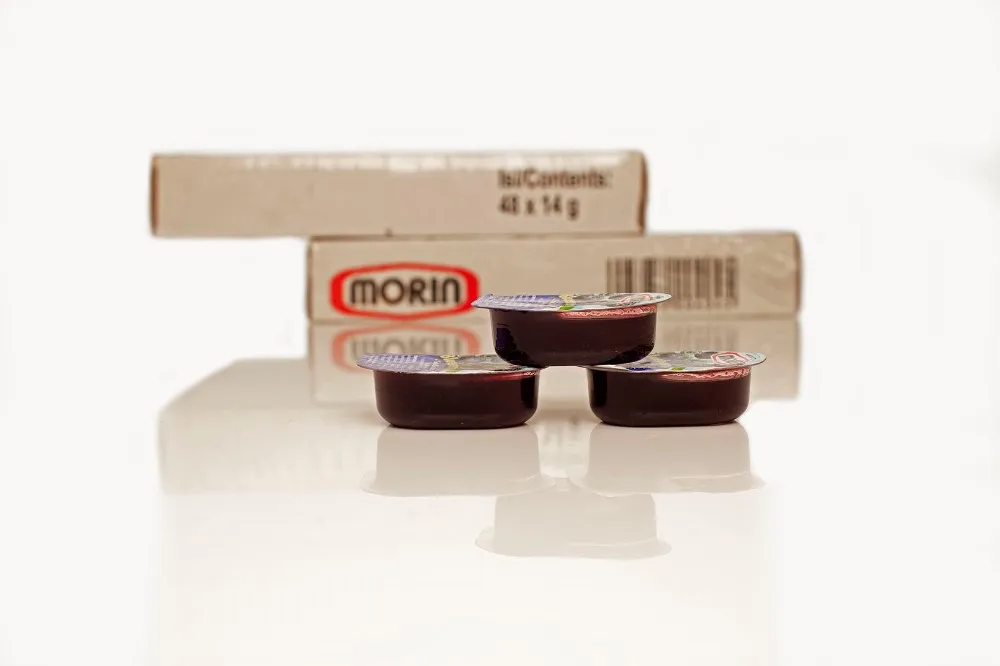 Morin Spread Jam Portion Pack 48 X 14 G Strawberry Pineapple Orange