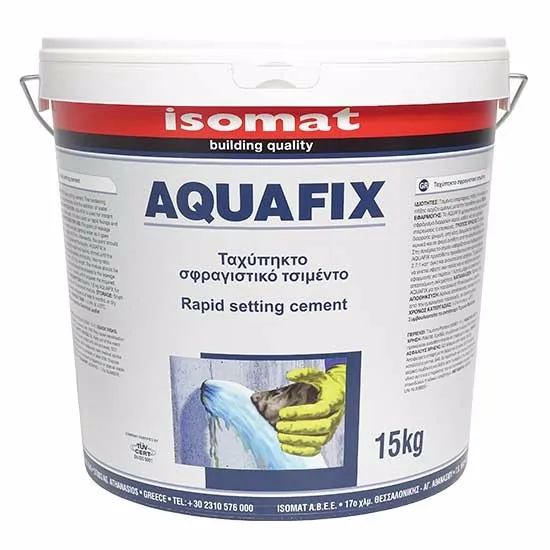 
Rapid setting cement for instant plugging and sealing of water leaks 