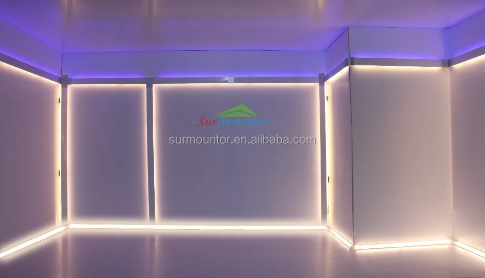 Corner 90 Degree Led Aluminum Channel Profile With Frosted Diffusers