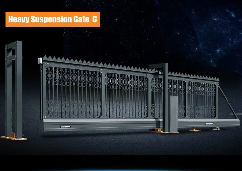 Technology Auto Sliding Gate Alloy Driveway Gates Collapsible