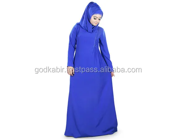 royal blue abaya