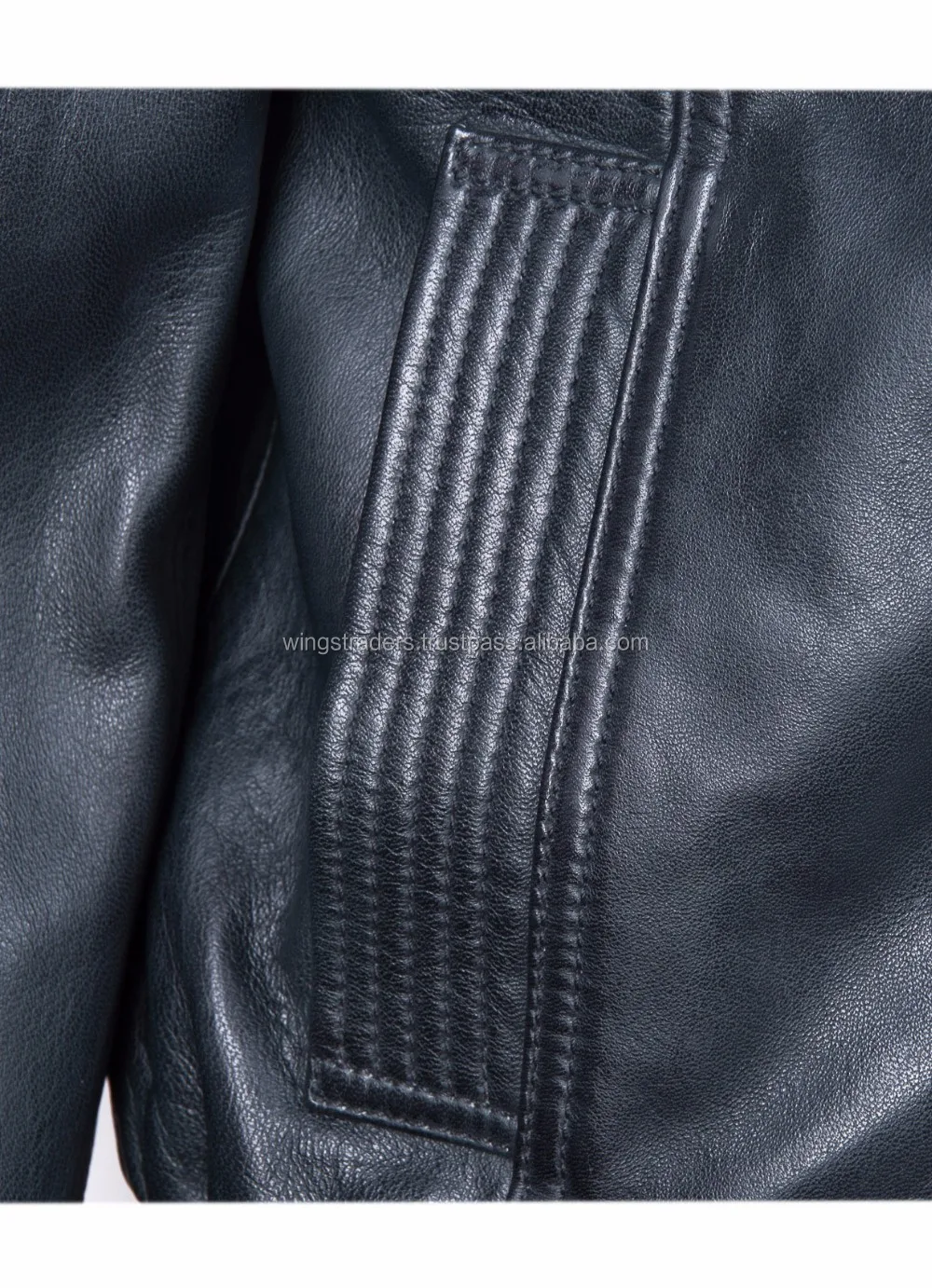 italian soft leather military style high quality original ykk