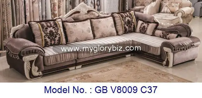 Traditional Wooden Fabric L Shape Corner Sofa Set With Luxury Design Traditional Wooden Fabric L Shape Corner Sofa Set With Luxury Design Suitable For Home Living Room High Cl Furniture