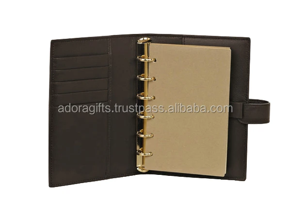  7Felicity Budget Binder,Leather Rings Planner, 6-Ring Pocket  Organizer Notebook Cover (Ostrich-Dark Green) : Office Products