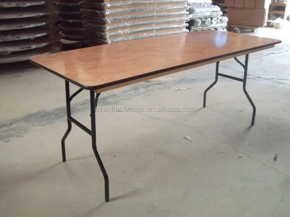 Used Plywood Banquet Rectangle 8ft Folding Tables For Sale Buy