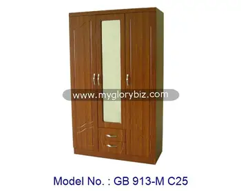 Simple Design Modern 3 Doors Wardrobe With Mirror In Classic Appearance For Indoor Home Bedroom Furniture Buy Wooden Wardrobe With Mirror Mdf