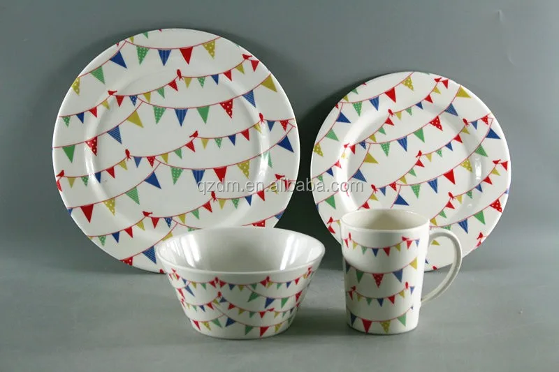 Rustic Design Melamine Dinner Set Food Grade Good Quality