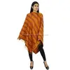 Indian Wool Blend Poncho Sweeter Jacket Winter Fashion Clock Coat Poncho Fringe Hood & Pocket Bohemian Boho Handmade Yak Wool