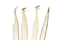 Classic Eyelash Tweezers in gold color