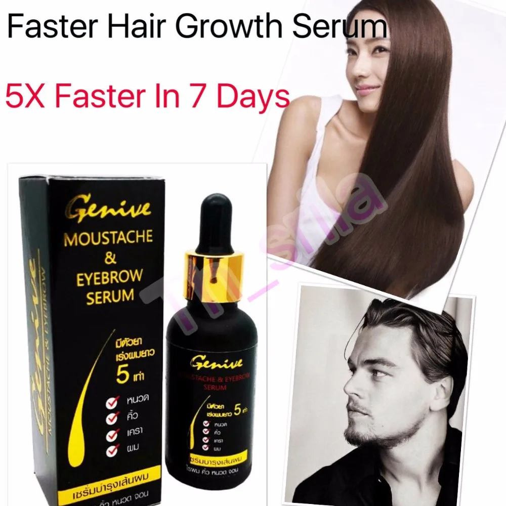 Genive Moustache Eyebrow Serum Long Hair Fast Growth Hair To