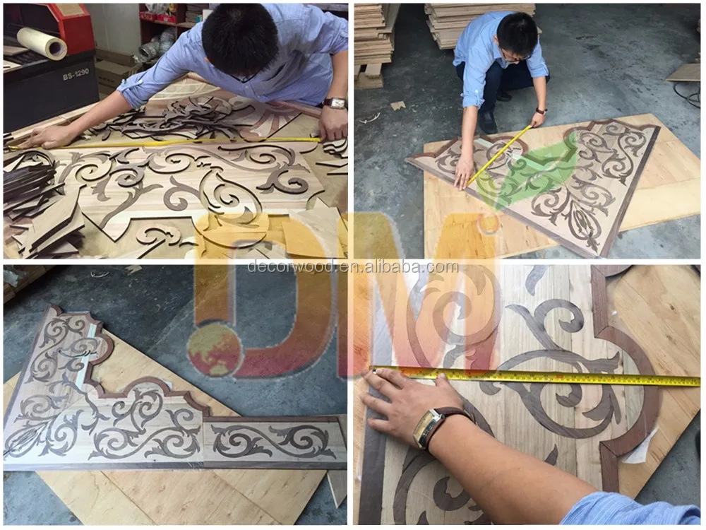 factory make to order wooden versailles parquet floor tile