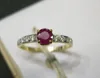 Ruby Diamond Ring In 14K Gold