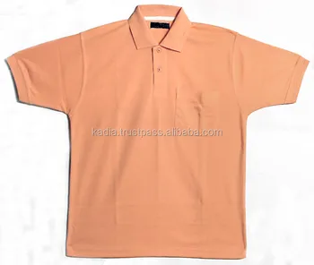 peach color polo shirt