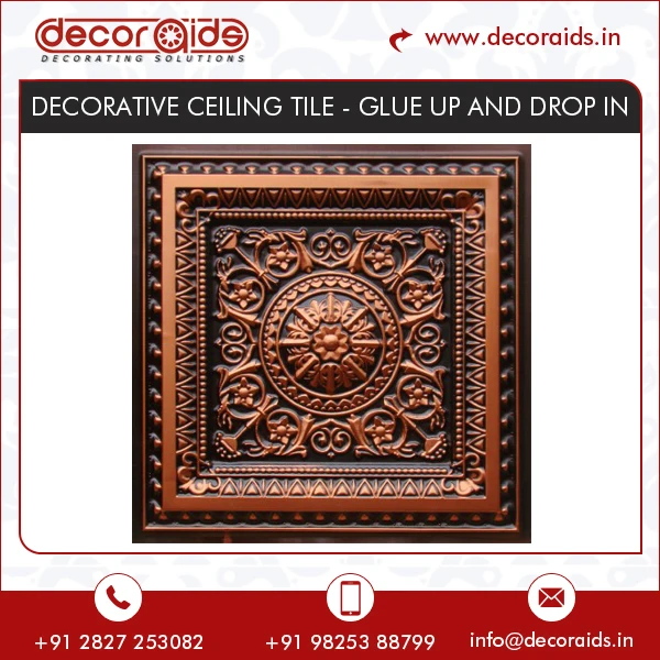 Antique Design Glue Up And Drop In Decorative Ceiling Tiles Buy