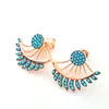 Ear Cuff Turquoise Stone Earring, Wholesale Turkish Handmade 925 Sterling Silver Jewelry