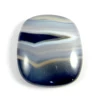 Semi Precious Gemstone ! Black Banded Agate 4.84 gms Cushion Rectangle cab 21x24mm, gemstone for jewellery IG2202