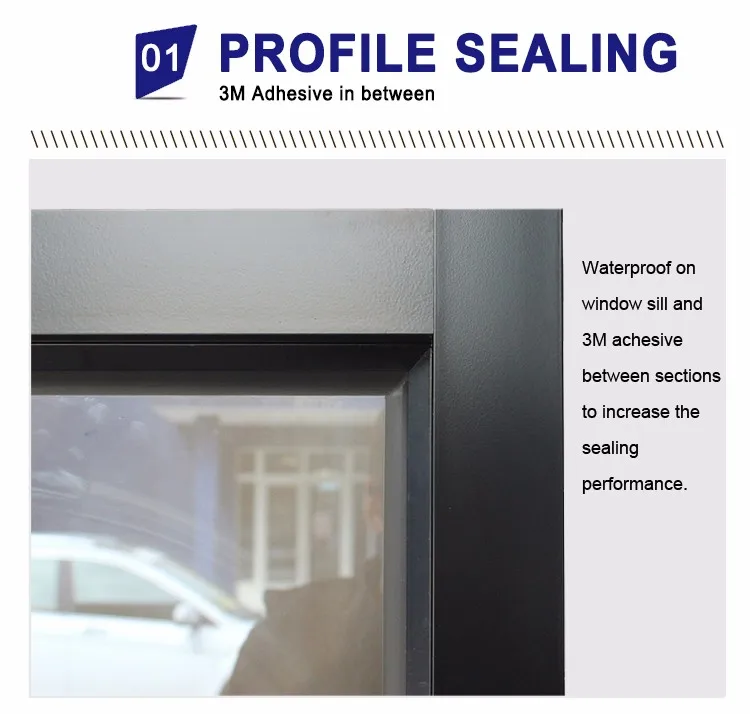 Heating bulletproof fixed window aluminum glass curtain wall