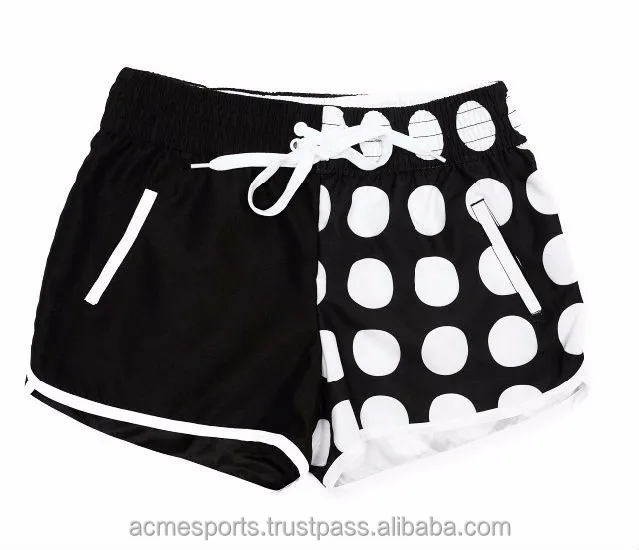 black and white swimming trunks