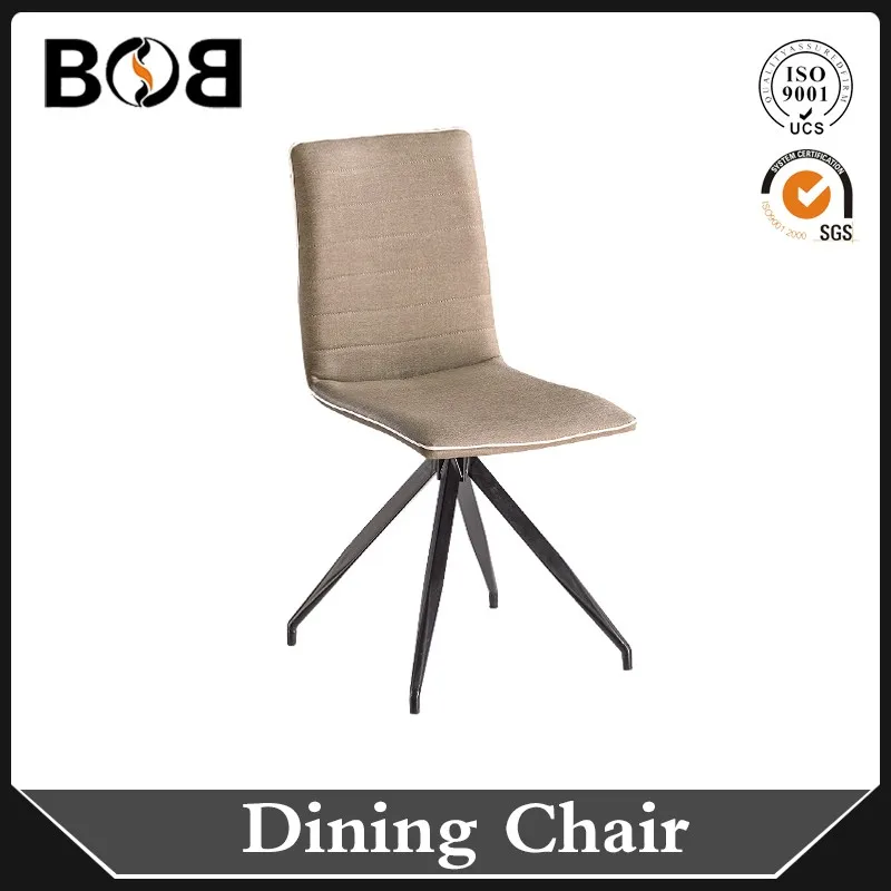 2019 Chinese best price wholesale Bazhou metal legs and pu dining chair