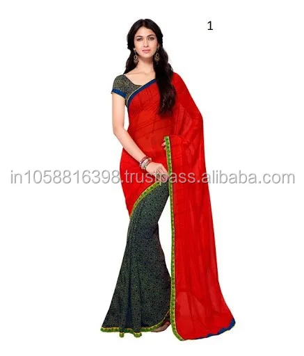 Fashionvibes Art silk saree | Magenta & Blue | India