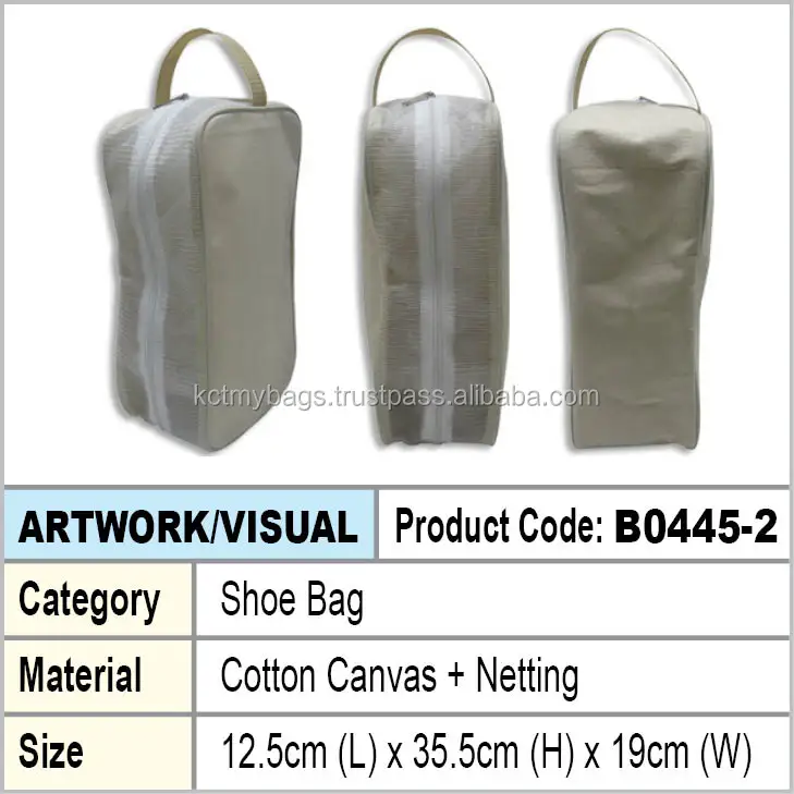 canvas shoe bag