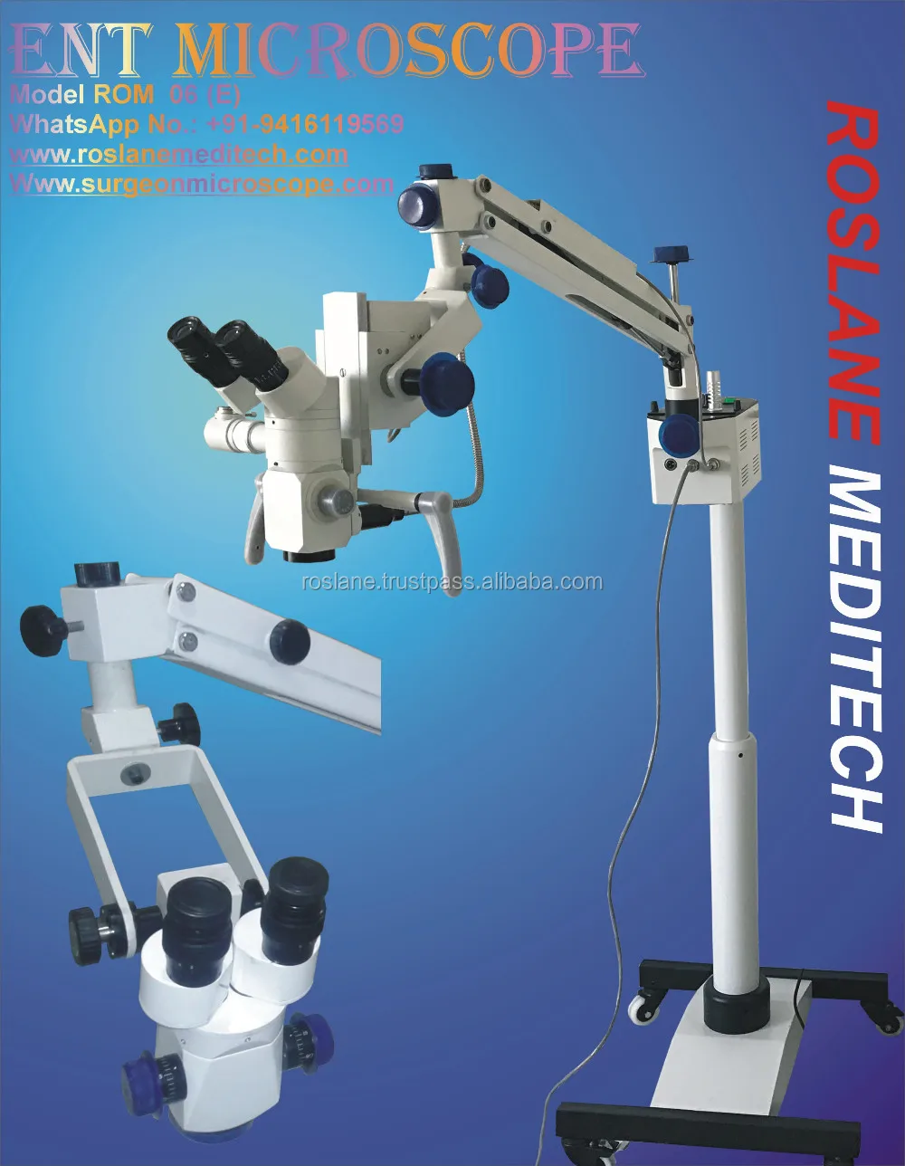 Roslane Eminent Ent Examination Operating Microscope With Manual Or