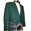Green Prince Charlie Scottish Kilt Jacket