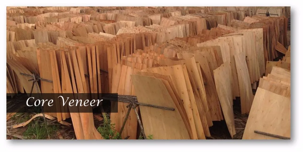 Rubber/ Eucalyptus core veneer 1270x640x1.7mm_Grade 80%A + 20%B - KEGO