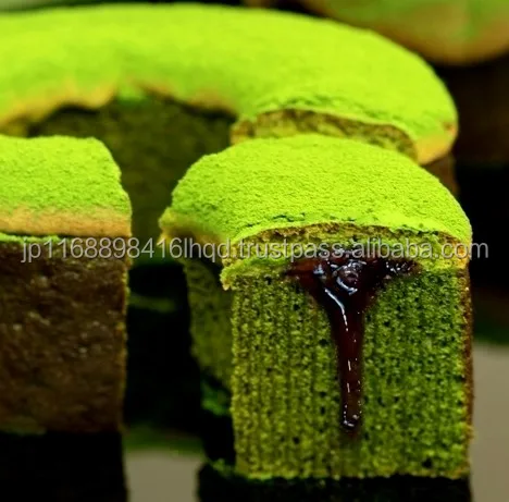 
Rich and very gourmet Japanese sweet best green tea GREEN TEA CHOCOLATE BAUMKUCHEN for birthday cake 