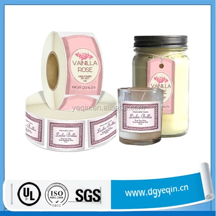 Heat Resistant Perfume Candle Label,Scented Candle Label Buy Candle