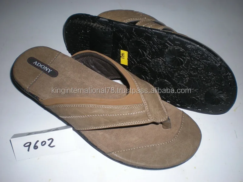LEATHER MENS SLIPPERS