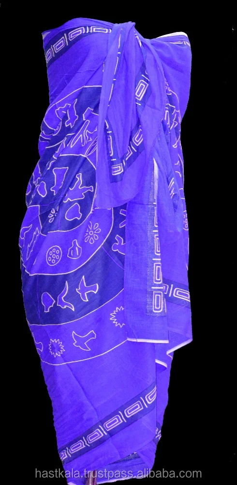 
Azo Free & Color Fast 100% Cotton Printed Sarong Pareo for Promotion / Retail / Wholesale 