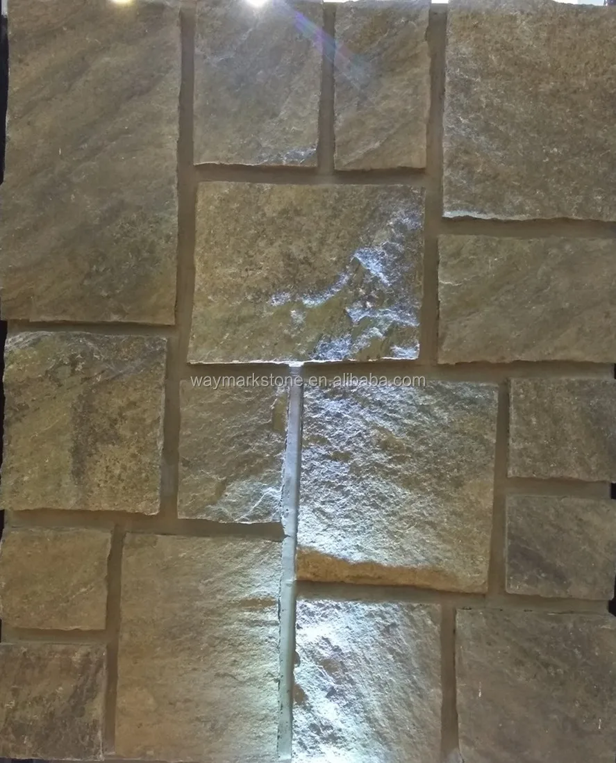 Natural Wall Stone Cladding Rectangular shape Loose Stone veneers WRSV