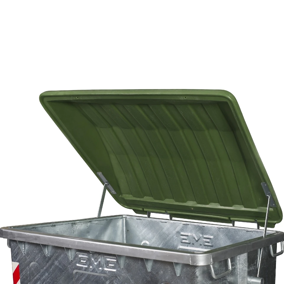
1100LT Metal Waste Bin Container with Plastic Lid (GMG - GM 1100) 