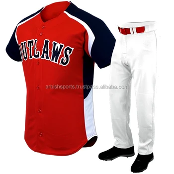 Red,White \u0026 Navy Blue Baseball Uniforms 