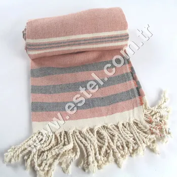 Haute Qualité Turc Fouta Serviette De Plage Hammam Piscine Spa Naturel Coton Orange Et Noir Lara Serviette Buy Haute Qualité Turc Fouta Serviette