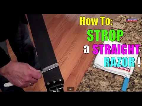 How do you hone a straight razor?