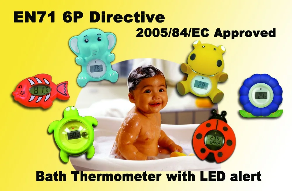 The Baby Bath Floating Ladybug Bath Tub Thermometer, bath thermometer