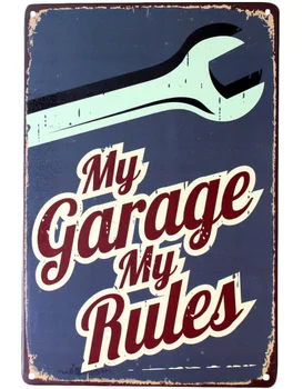 My Garage My Rule Cool House Decoration Of A Wall Decor Of The