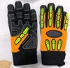hand guard hot sale safety gloves for construction with dots/finger protection reflective safety glove