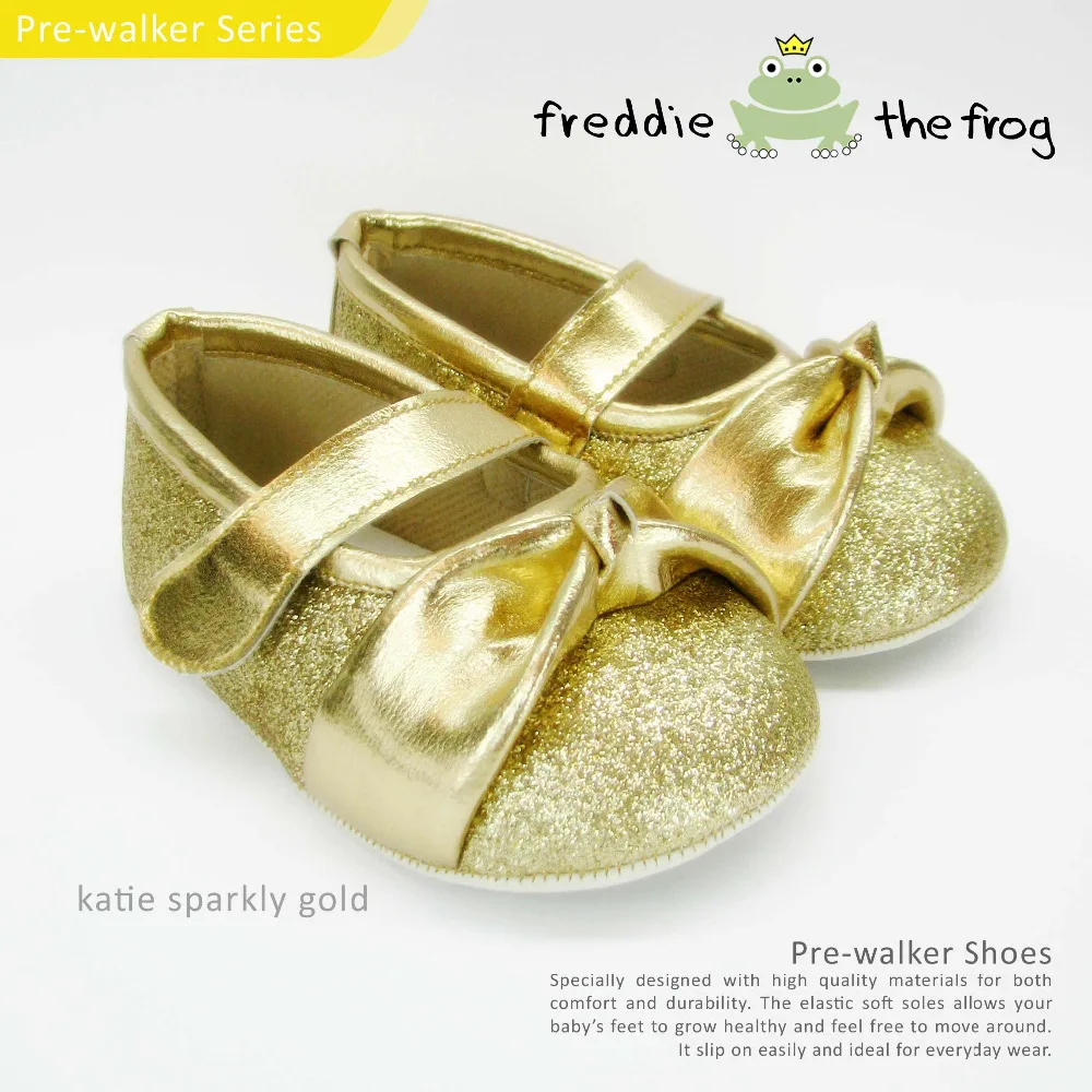 gold sparkle baby shoes
