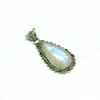 Amazing Ever Rainbow Moonstone Bezel Setting 925 Sterling Silver Pendant, Wholesale Gemstone jewelry, Fashion Silver jewelry