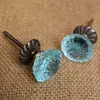 Blue Glass Door Knob, India Cabinet Knobs 1