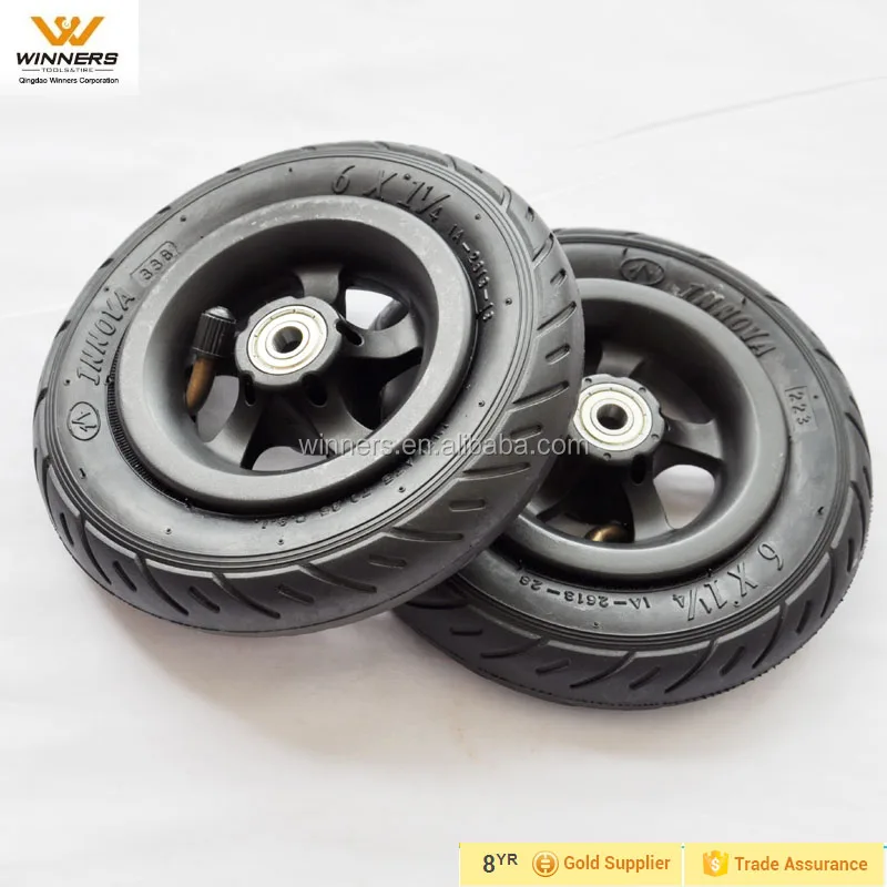 Air 150mm Pneumatic Wheels 6'' X 1 1/4 Inch Wheel For Scooter Buy Air