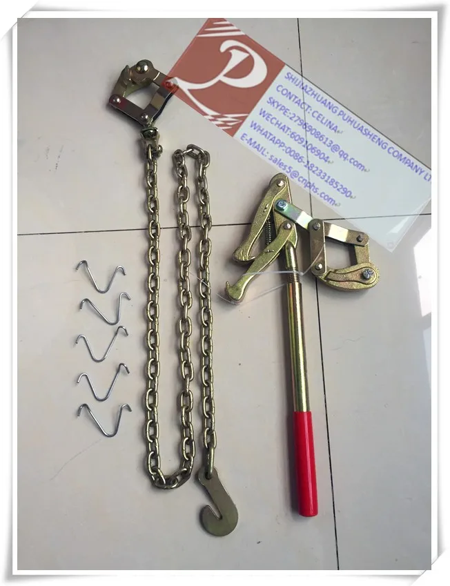 Galvanised Steel Electric Cattle Fence Wire Stretcher Chain Strainer