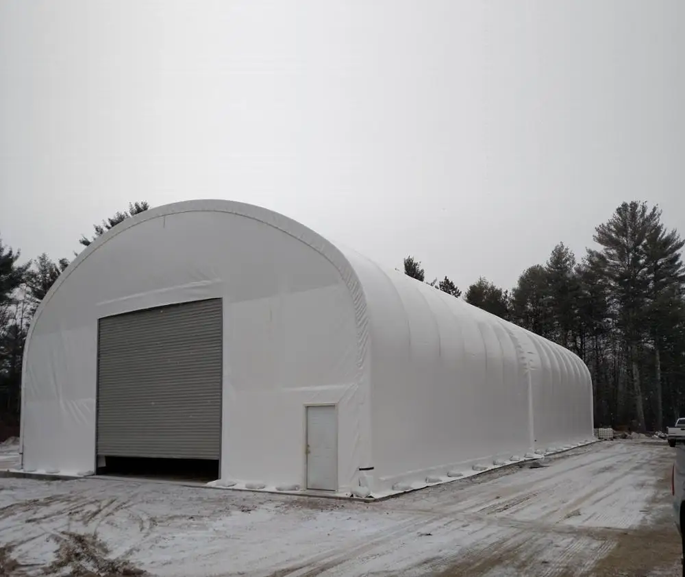 T50100 15x30x8m Best Low Cost Storage Plan Dome Truss Fabric Building