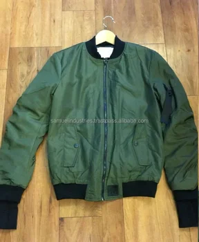 Green Taffeta Fabric Bomber Jackets\khaki Cotton Bomber Jacket\custom ...