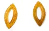 Yellow Onyx Marquise Shape Leaf Carving Loose Gem Stone