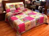 Factorywala Premium Cotton Floral Print Pink Colour Double Bed Sheet with 2 Pillow Covers-FWGZL047